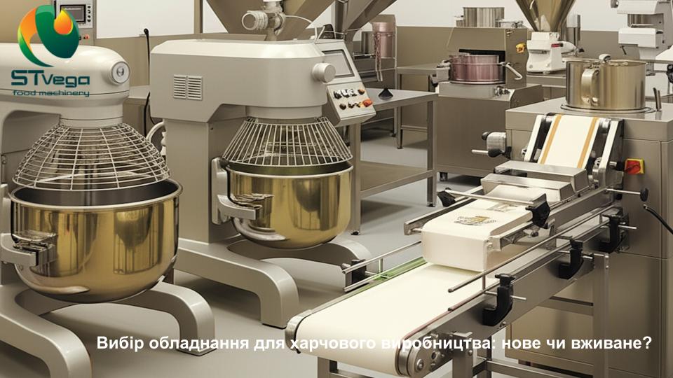 Вибір обладнання для харчового виробництва