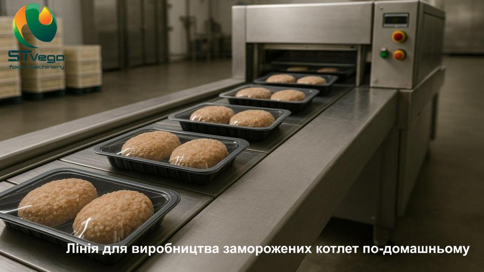 Лінія для виробництва заморожених котлет по-домашньому