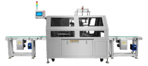 Автоматичне обгортання харчових лотків картонною обичайкою STvega Tray Sleeve Applicator L50